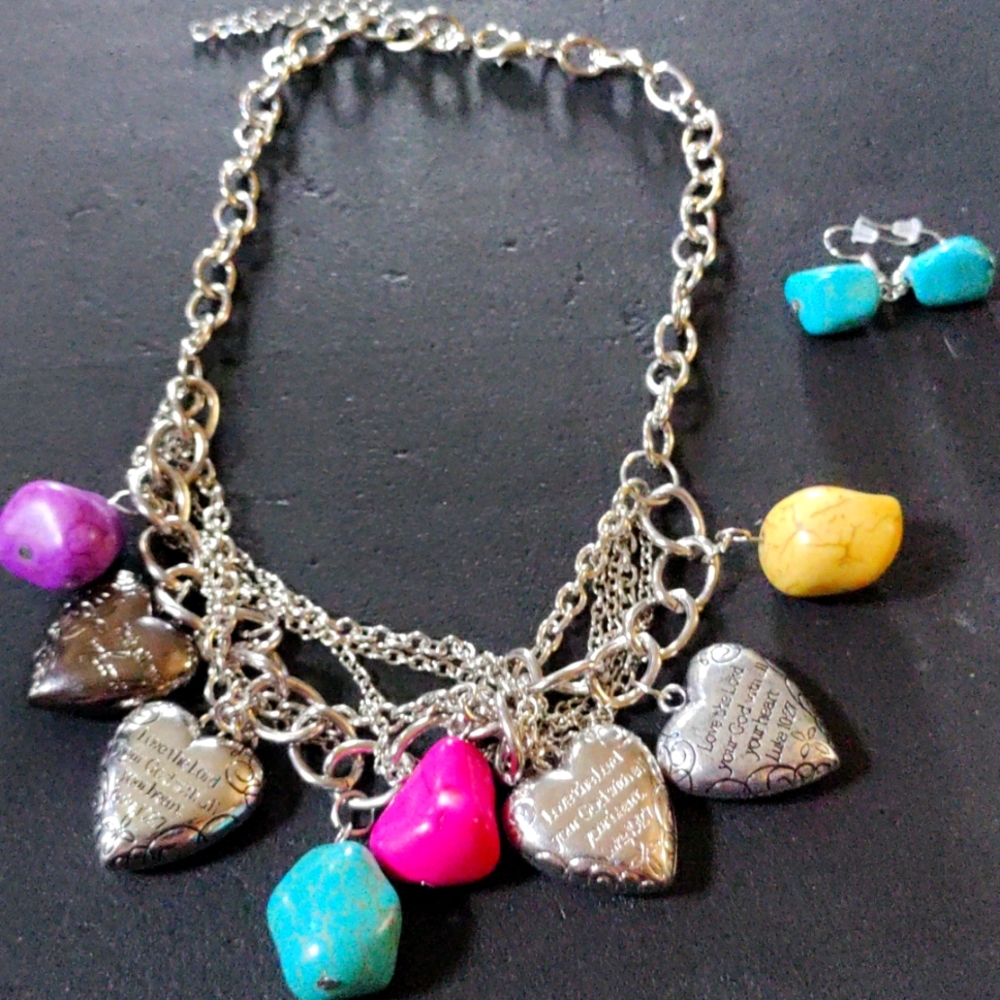 Necklace with earrings